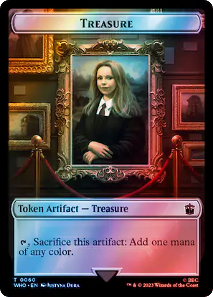 Soldier // Treasure (0060) Double-Sided Token (Surge Foil) [Doctor Who Tokens] MTG Single Magic: The Gathering    | Red Claw Gaming