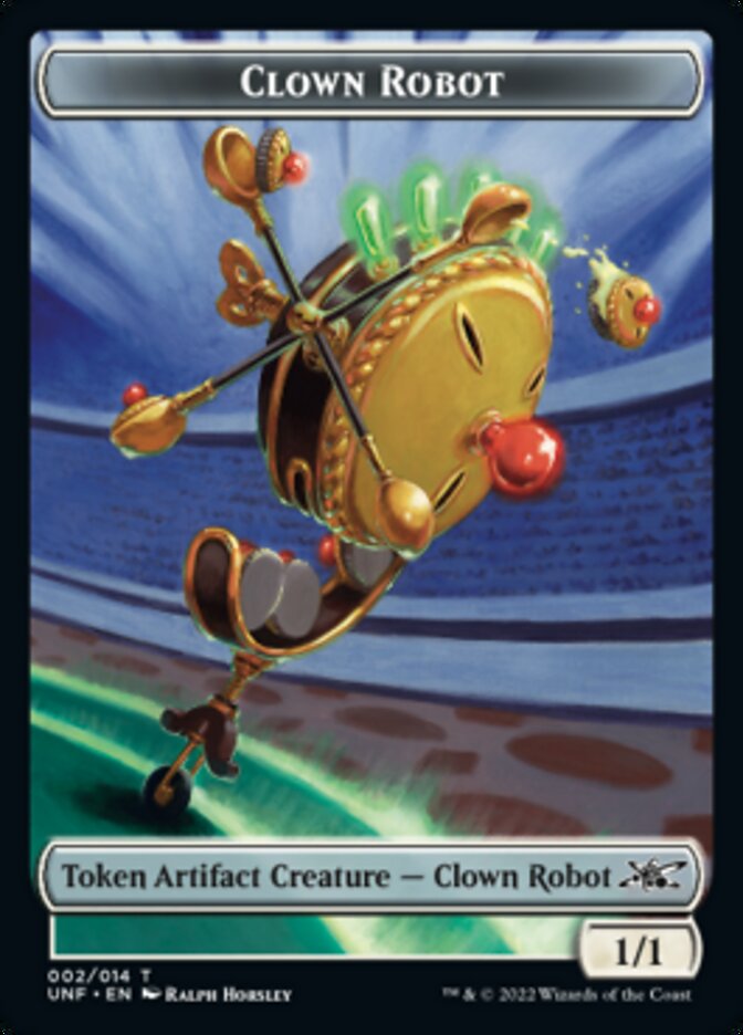 Clown Robot (002) Token [Unfinity Tokens] MTG Single Magic: The Gathering    | Red Claw Gaming