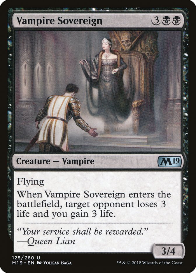 Vampire Sovereign [Core Set 2019] MTG Single Magic: The Gathering    | Red Claw Gaming