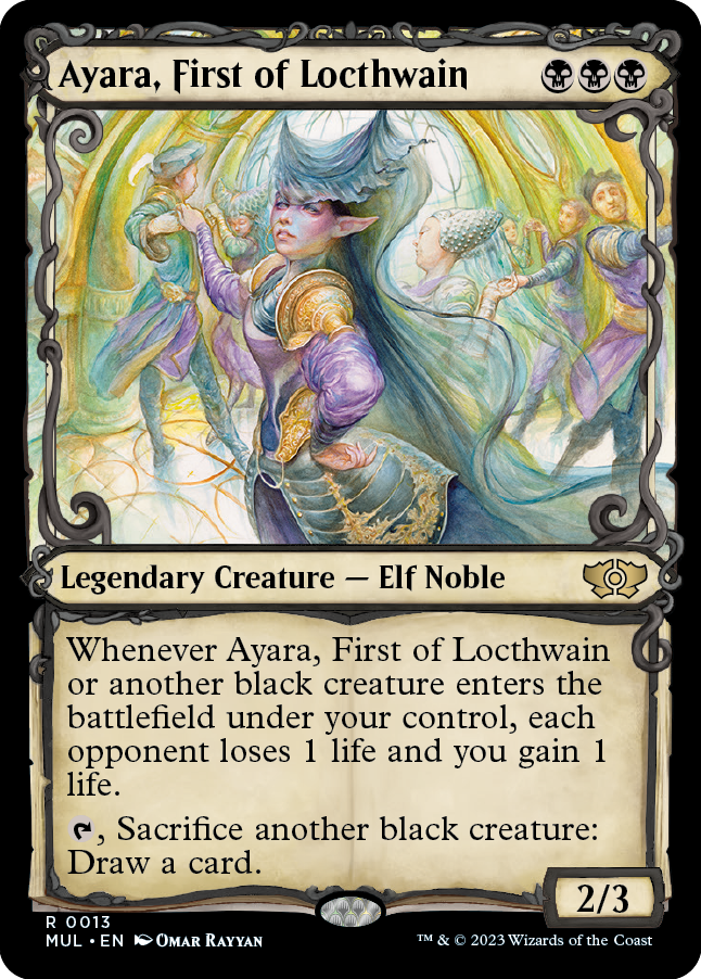 Ayara, First of Locthwain [Multiverse Legends] MTG Single Magic: The Gathering    | Red Claw Gaming