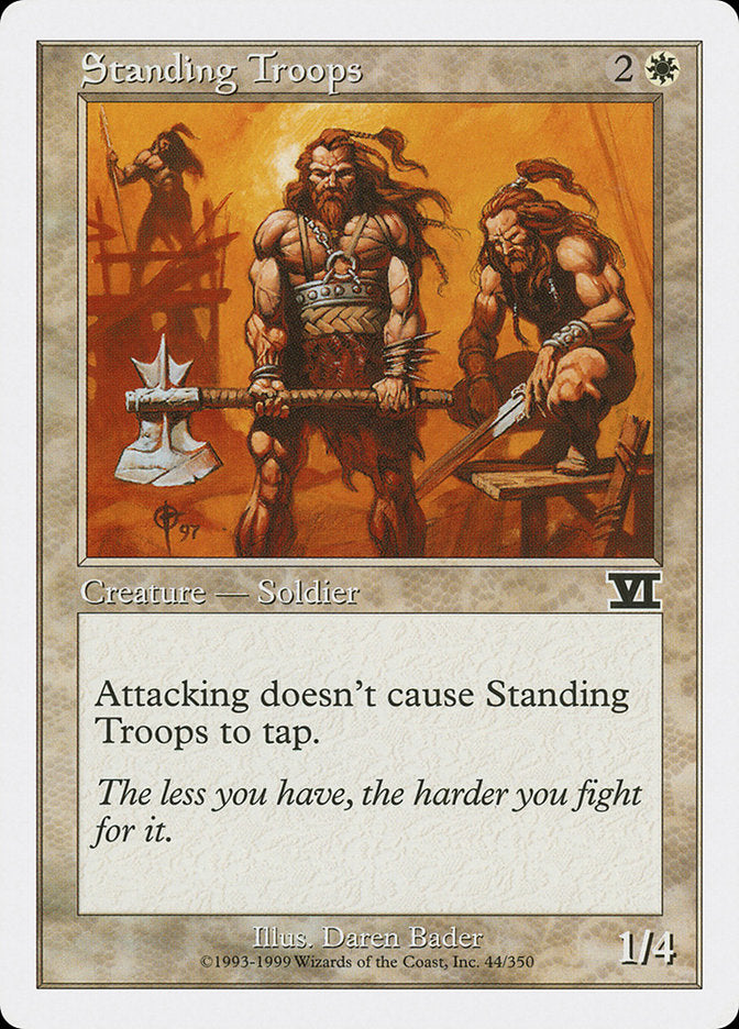 Standing Troops [Classic Sixth Edition] MTG Single Magic: The Gathering    | Red Claw Gaming