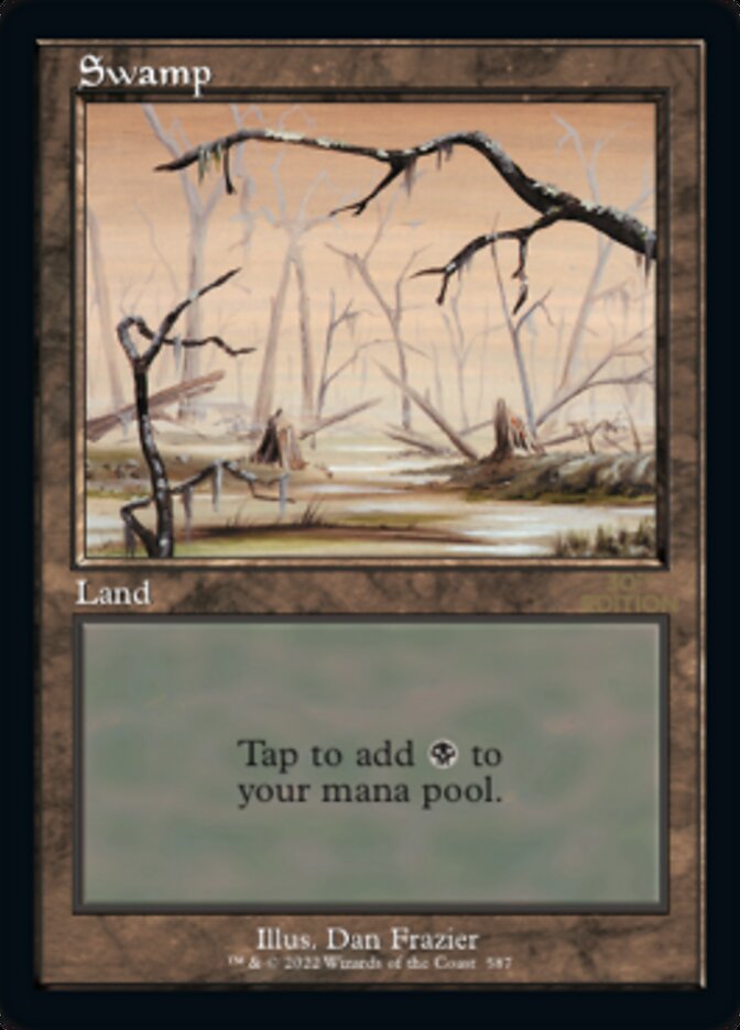 Swamp (Retro) (587) [30th Anniversary Edition] MTG Single Magic: The Gathering    | Red Claw Gaming