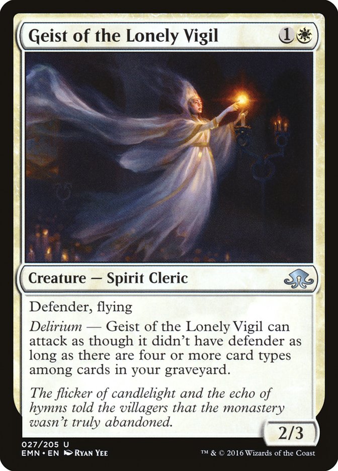 Geist of the Lonely Vigil [Eldritch Moon] MTG Single Magic: The Gathering    | Red Claw Gaming