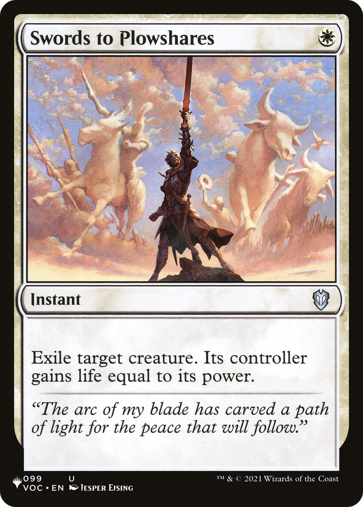 Swords to Plowshares [Secret Lair: Angels] MTG Single Magic: The Gathering    | Red Claw Gaming