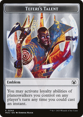 Elemental (02) // Teferi's Talent Emblem Double-Sided Token [March of the Machine Commander Tokens] MTG Single Magic: The Gathering    | Red Claw Gaming