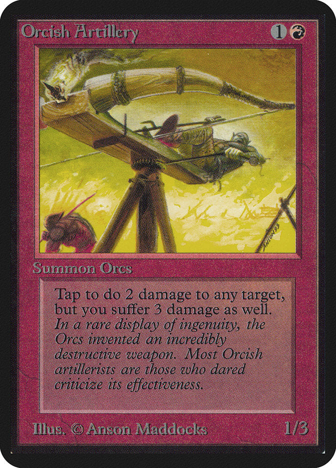 Orcish Artillery [Alpha Edition] MTG Single Magic: The Gathering    | Red Claw Gaming