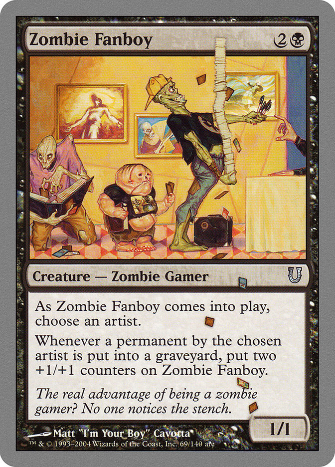 Zombie Fanboy [Unhinged] MTG Single Magic: The Gathering    | Red Claw Gaming