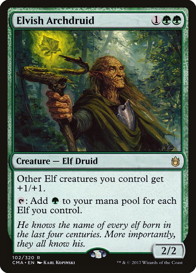 Elvish Archdruid [Commander Anthology] MTG Single Magic: The Gathering    | Red Claw Gaming