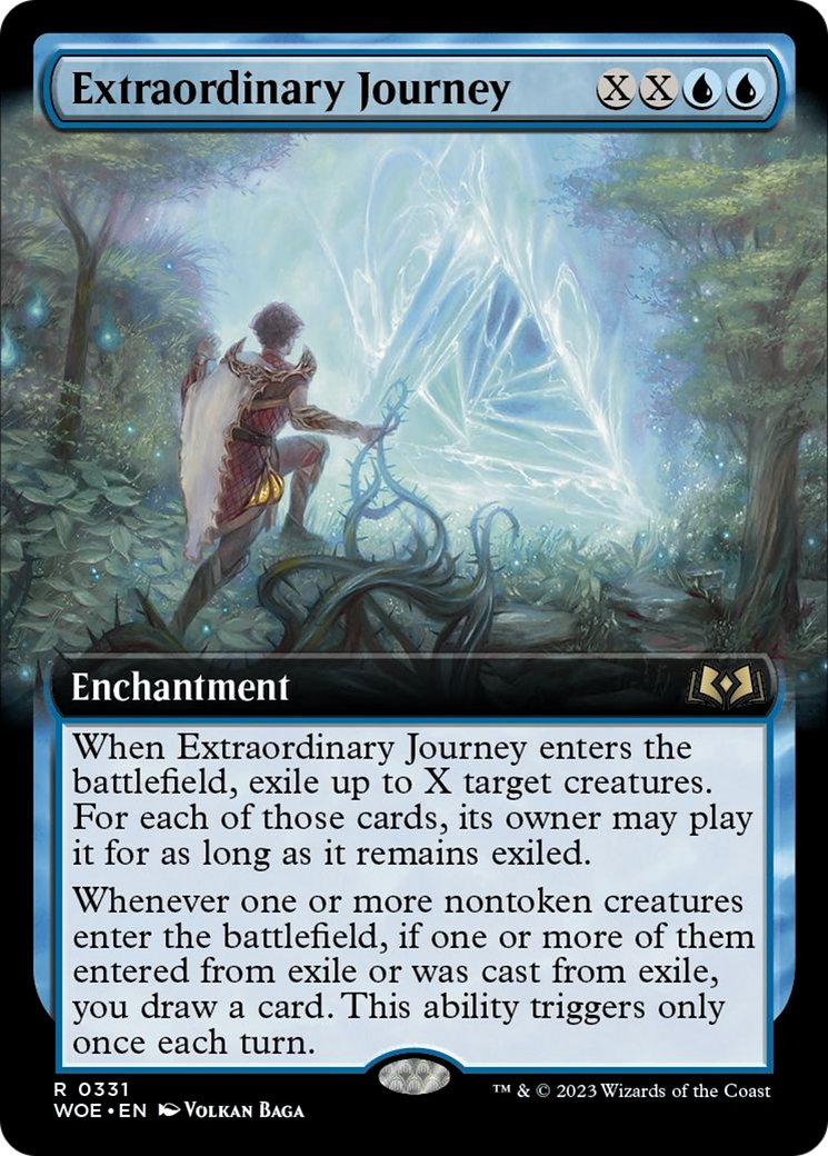 Extraordinary Journey (Extended Art) [Wilds of Eldraine] MTG Single Magic: The Gathering    | Red Claw Gaming