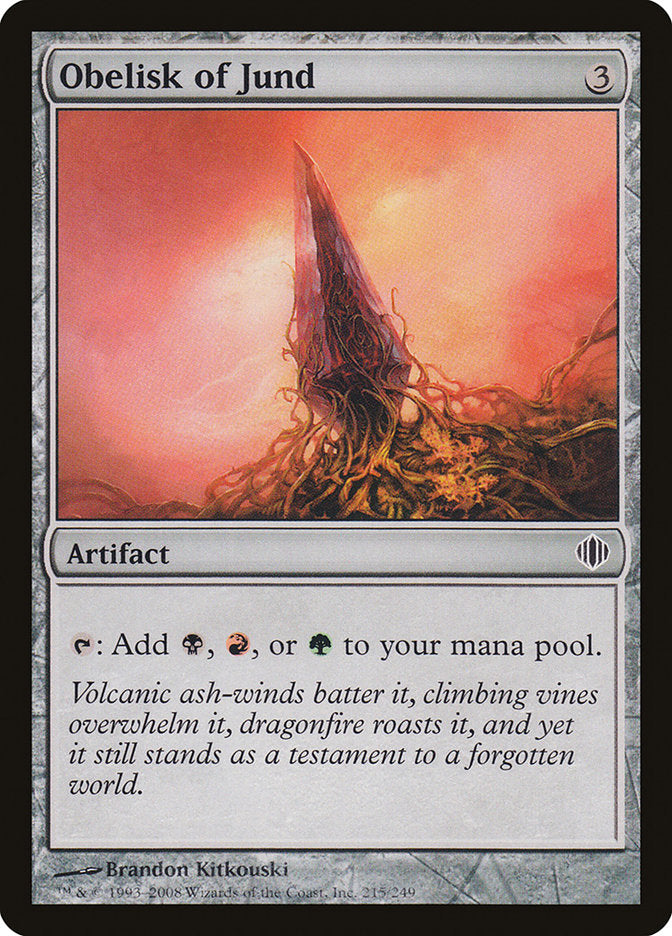 Obelisk of Jund [Shards of Alara] MTG Single Magic: The Gathering    | Red Claw Gaming