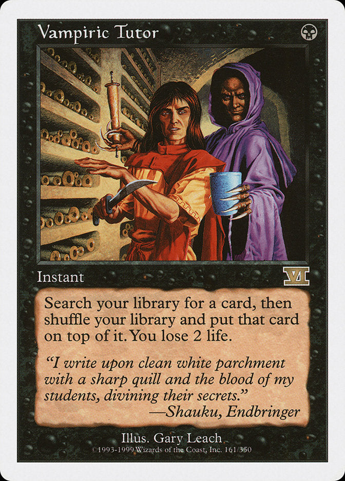 Vampiric Tutor [Classic Sixth Edition] MTG Single Magic: The Gathering    | Red Claw Gaming