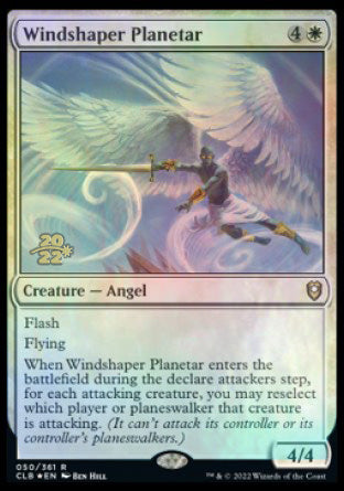 Windshaper Planetar [Commander Legends: Battle for Baldur's Gate Prerelease Promos] MTG Single Magic: The Gathering    | Red Claw Gaming