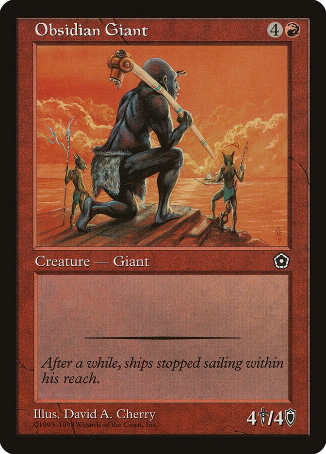 Obsidian Giant [Portal Second Age] MTG Single Magic: The Gathering    | Red Claw Gaming