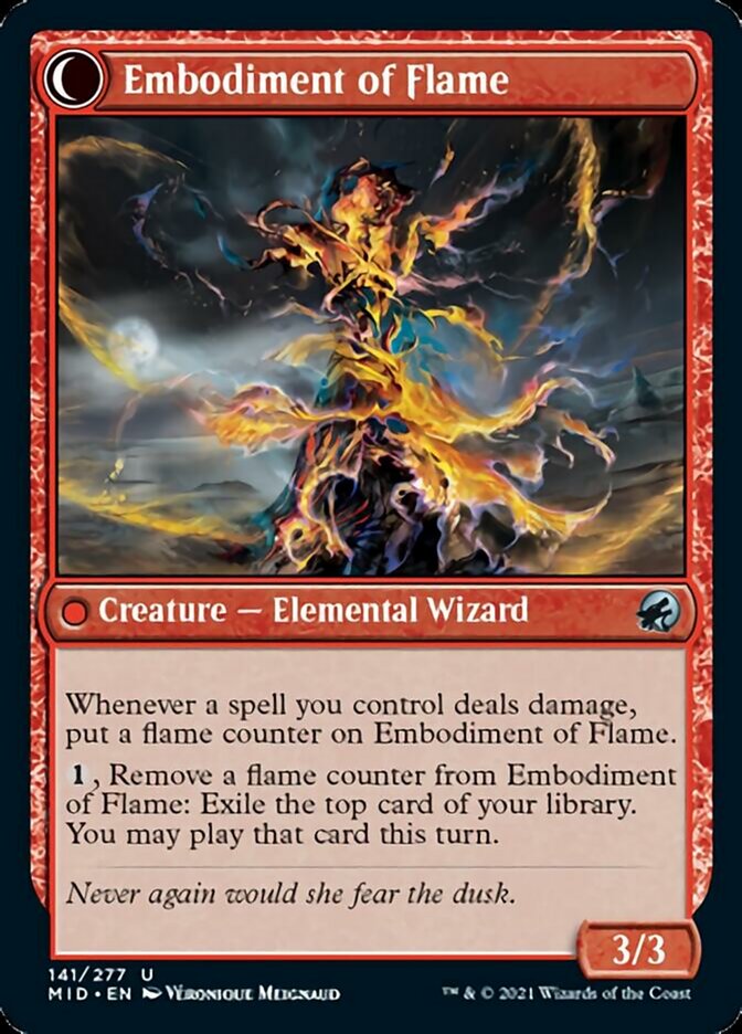 Flame Channeler // Embodiment of Flame [Innistrad: Midnight Hunt] MTG Single Magic: The Gathering    | Red Claw Gaming