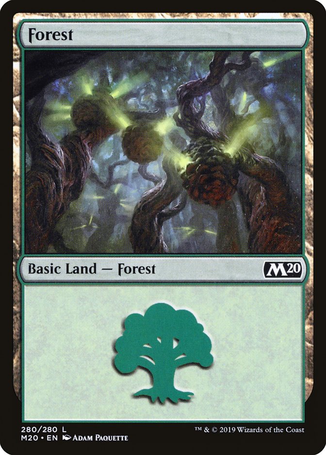 Forest (280) [Core Set 2020] MTG Single Magic: The Gathering    | Red Claw Gaming