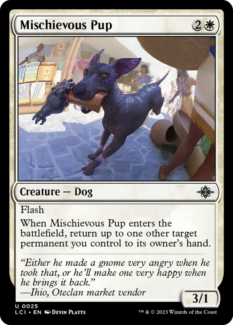 Mischievous Pup [The Lost Caverns of Ixalan] MTG Single Magic: The Gathering    | Red Claw Gaming