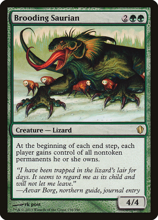 Brooding Saurian [Commander 2013] MTG Single Magic: The Gathering    | Red Claw Gaming