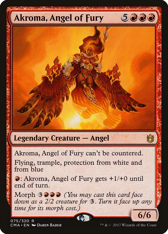 Akroma, Angel of Fury [Commander Anthology] MTG Single Magic: The Gathering    | Red Claw Gaming