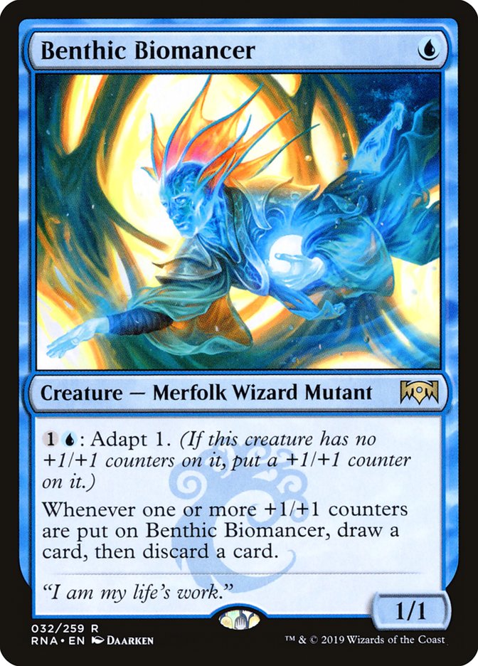 Benthic Biomancer [Ravnica Allegiance] MTG Single Magic: The Gathering    | Red Claw Gaming