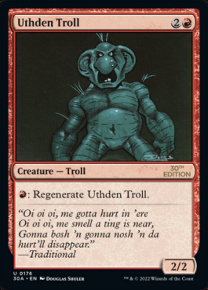 Uthden Troll [30th Anniversary Edition] MTG Single Magic: The Gathering    | Red Claw Gaming