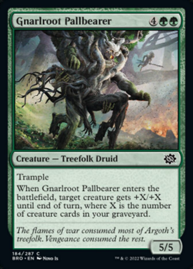 Gnarlroot Pallbearer [The Brothers' War] MTG Single Magic: The Gathering    | Red Claw Gaming