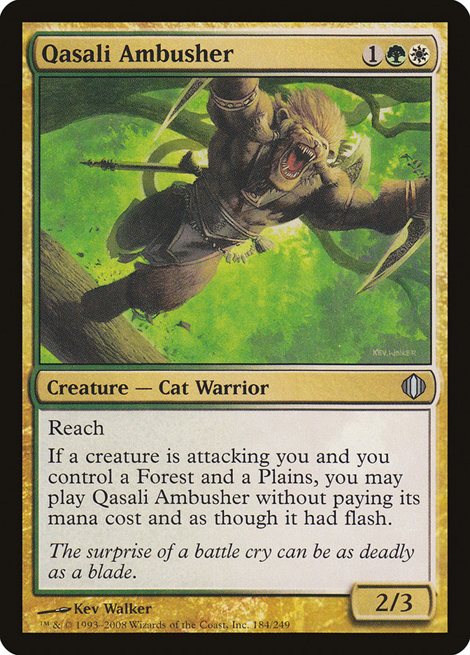 Qasali Ambusher [Shards of Alara] MTG Single Magic: The Gathering    | Red Claw Gaming