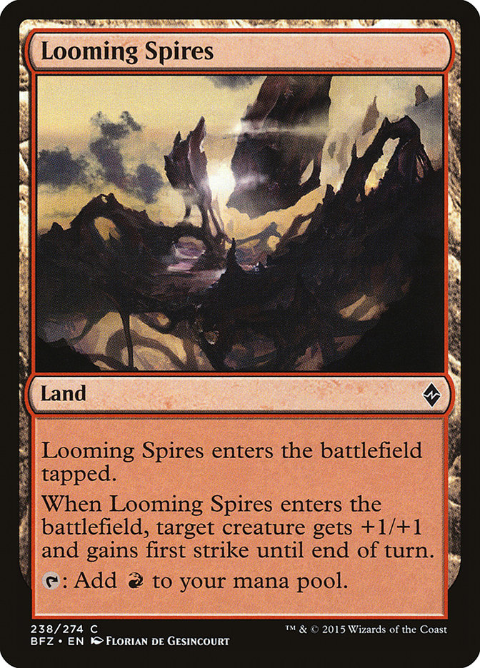 Looming Spires [Battle for Zendikar] MTG Single Magic: The Gathering    | Red Claw Gaming