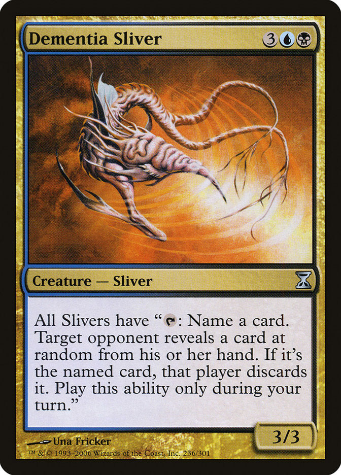 Dementia Sliver [Time Spiral] MTG Single Magic: The Gathering    | Red Claw Gaming