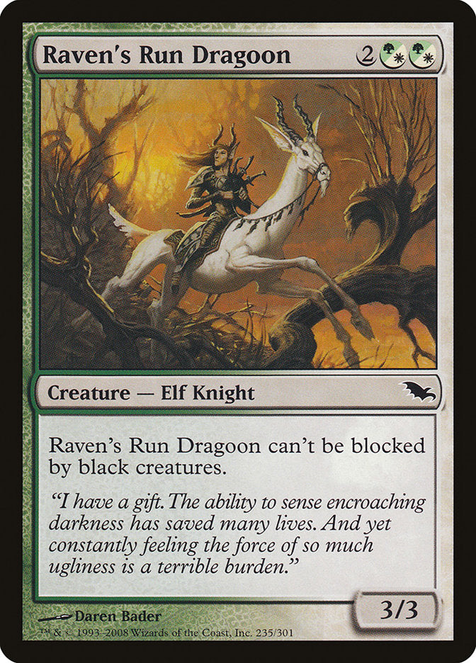 Raven's Run Dragoon [Shadowmoor] MTG Single Magic: The Gathering    | Red Claw Gaming