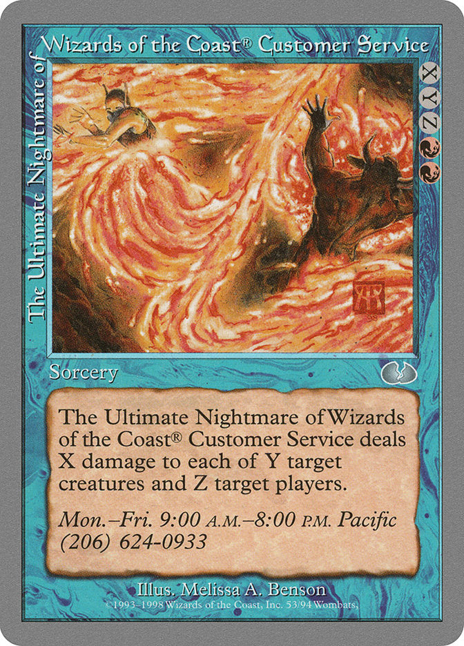 The Ultimate Nightmare of Wizards of the Coast® Customer Service [Unglued] MTG Single Magic: The Gathering    | Red Claw Gaming