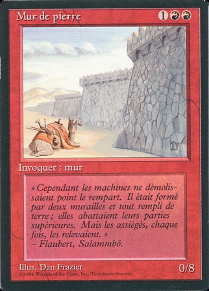 Wall of Stone [Foreign Black Border] MTG Single Magic: The Gathering    | Red Claw Gaming