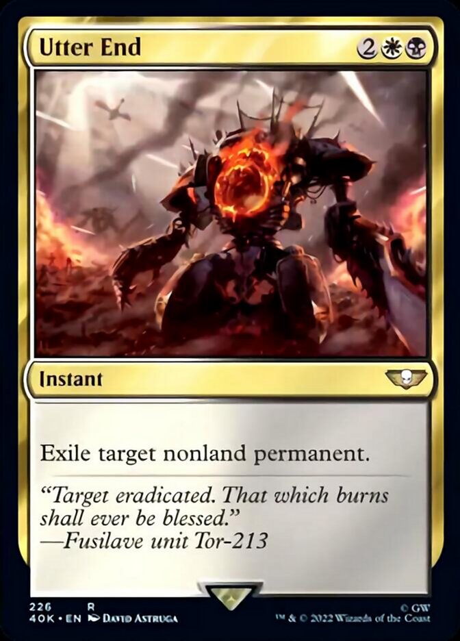 Utter End (Surge Foil) [Warhammer 40,000] MTG Single Magic: The Gathering    | Red Claw Gaming