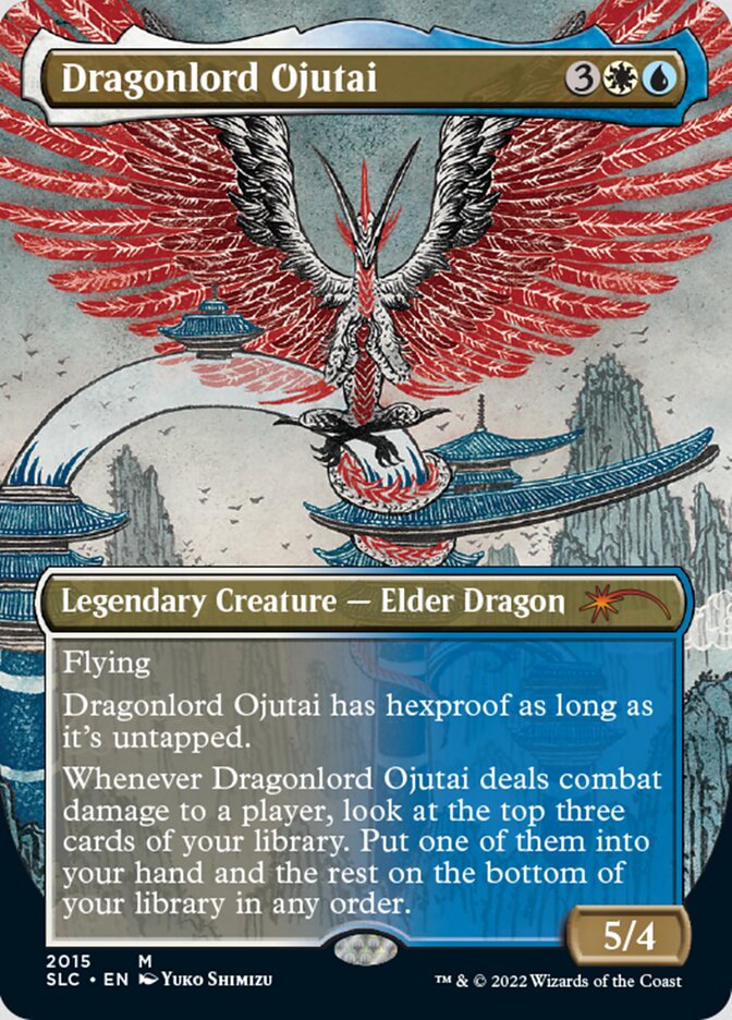 Dragonlord Ojutai (Borderless) [Secret Lair 30th Anniversary Countdown Kit] MTG Single Magic: The Gathering    | Red Claw Gaming