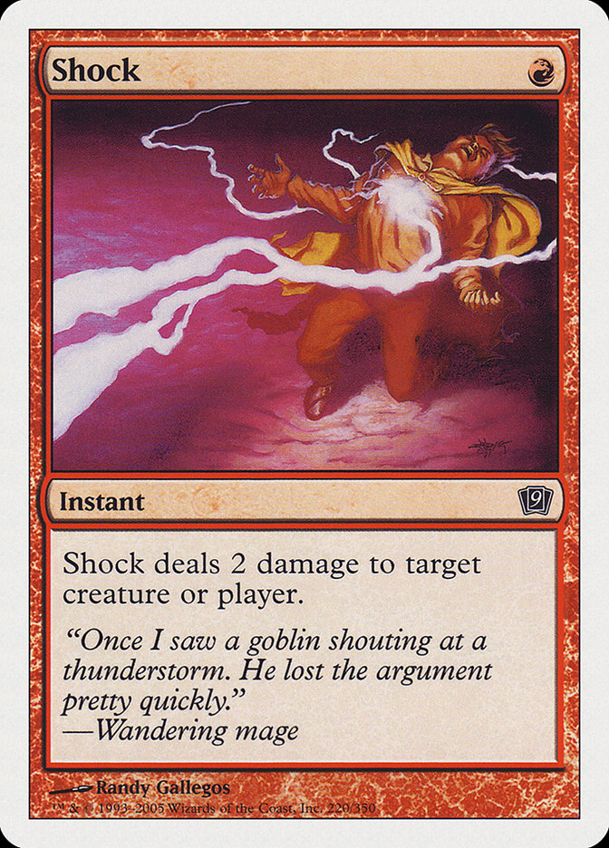 Shock [Ninth Edition] MTG Single Magic: The Gathering    | Red Claw Gaming