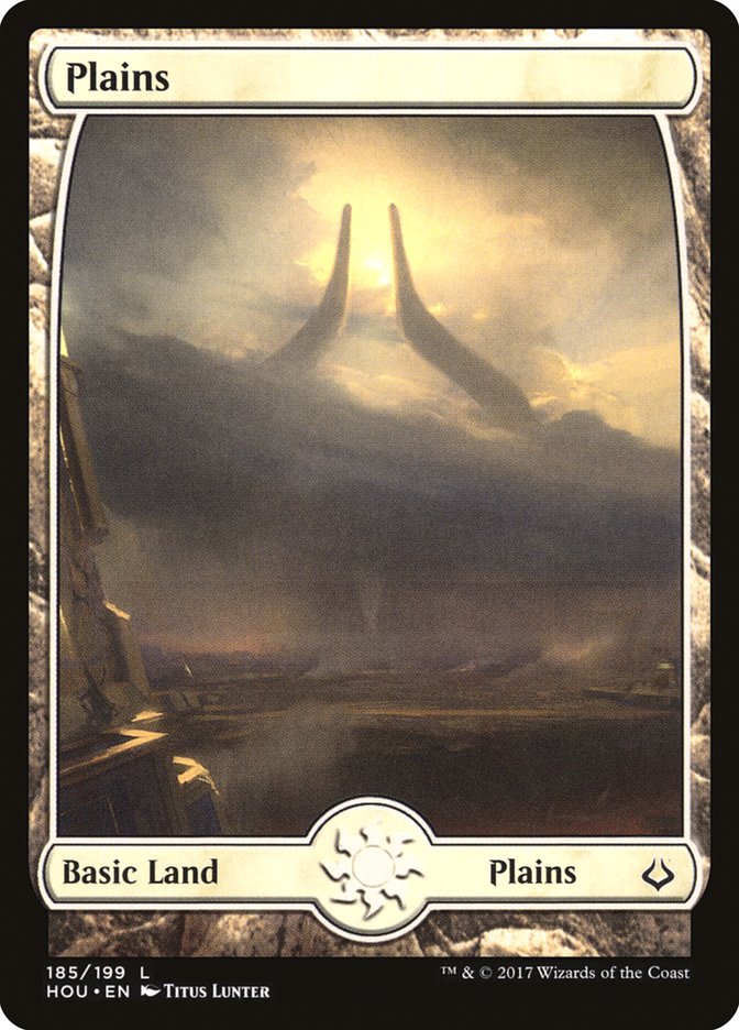 Plains (185) [Hour of Devastation] MTG Single Magic: The Gathering    | Red Claw Gaming