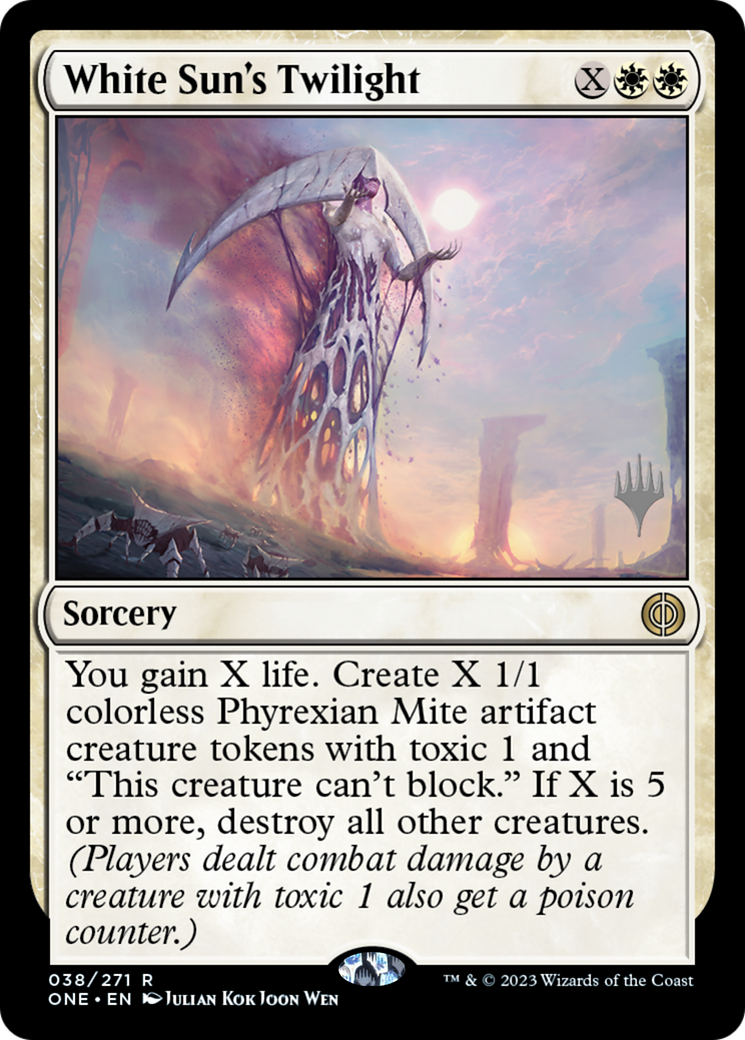 White Sun's Twilight (Promo Pack) [Phyrexia: All Will Be One Promos] MTG Single Magic: The Gathering    | Red Claw Gaming