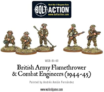 British Army Combat Engineers & Flamethrower Team British Warlord Games    | Red Claw Gaming