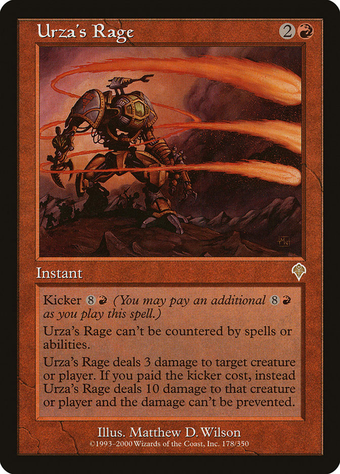 Urza's Rage [Invasion] MTG Single Magic: The Gathering    | Red Claw Gaming