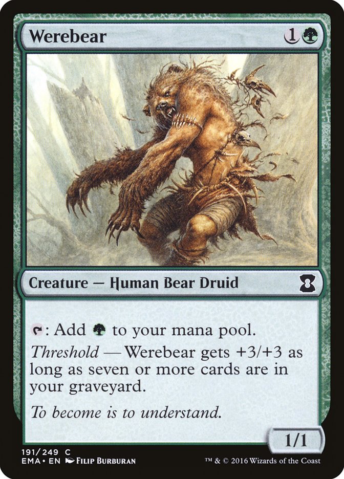 Werebear [Eternal Masters] MTG Single Magic: The Gathering    | Red Claw Gaming