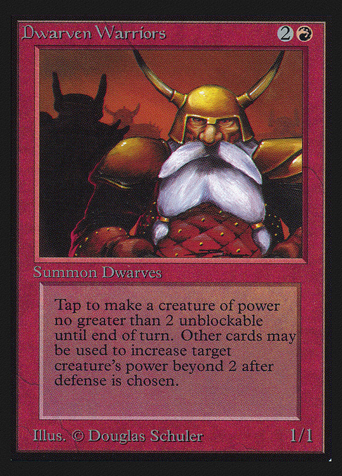 Dwarven Warriors [Collectors' Edition] MTG Single Magic: The Gathering    | Red Claw Gaming