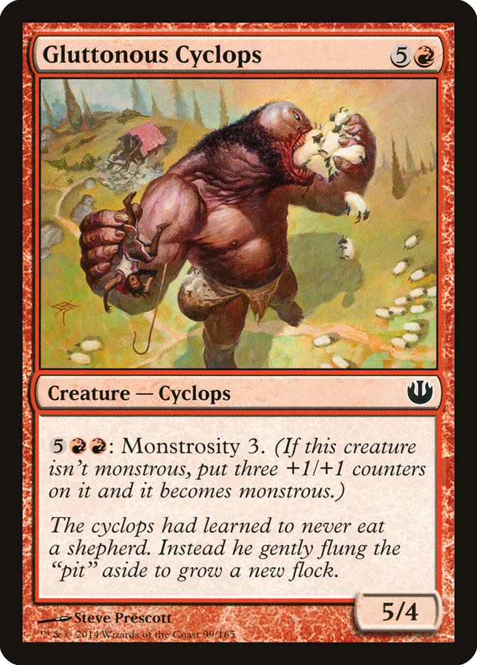 Gluttonous Cyclops [Journey into Nyx] MTG Single Magic: The Gathering    | Red Claw Gaming