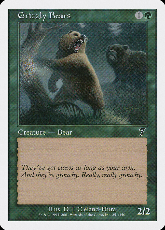 Grizzly Bears [Seventh Edition] MTG Single Magic: The Gathering    | Red Claw Gaming