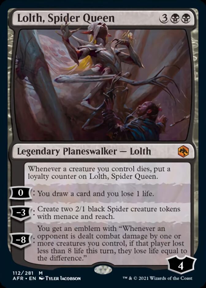 Lolth, Spider Queen [Dungeons & Dragons: Adventures in the Forgotten Realms] MTG Single Magic: The Gathering    | Red Claw Gaming