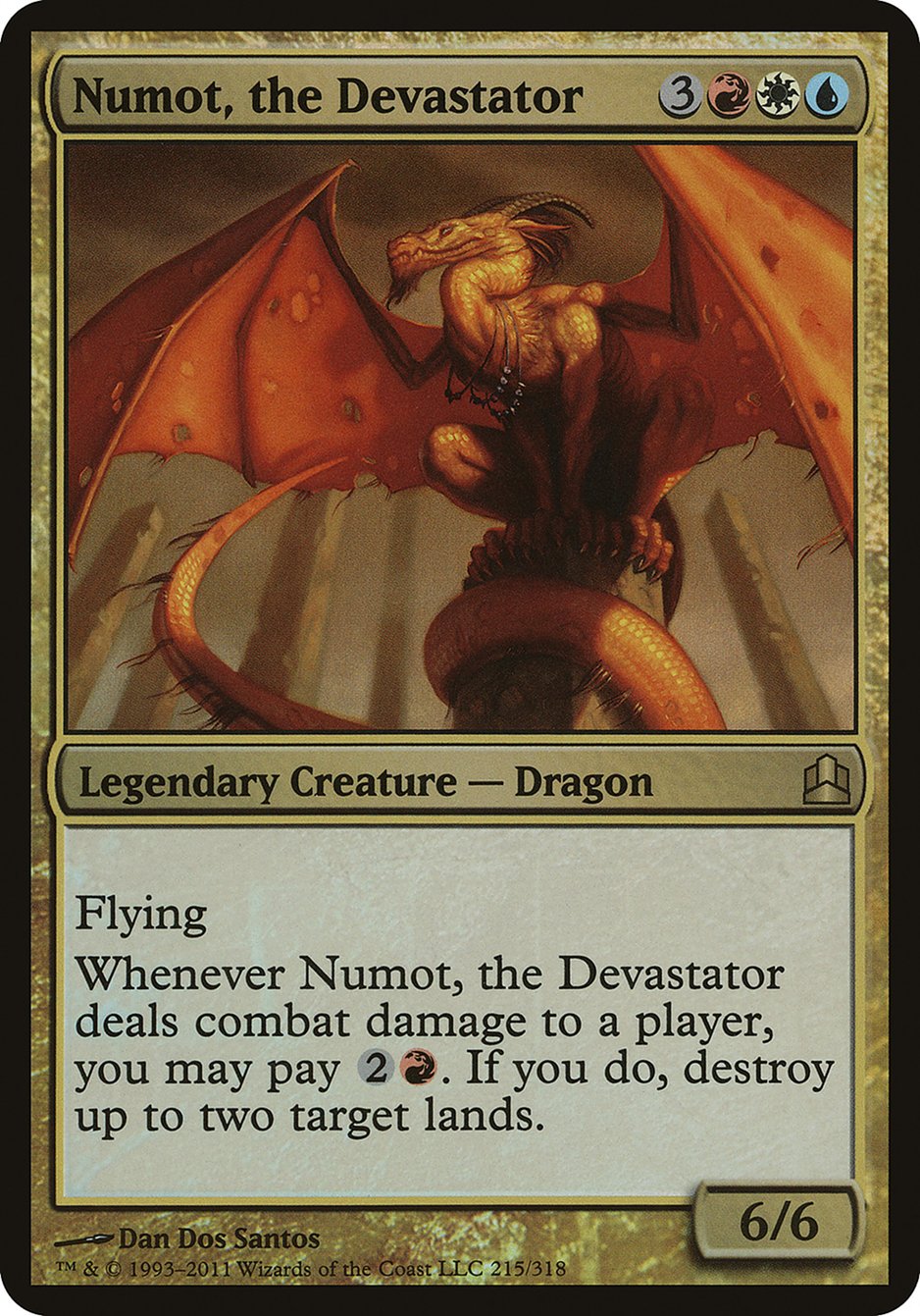 Numot, the Devastator (Oversized) [Commander 2011 Oversized] MTG Single Magic: The Gathering    | Red Claw Gaming