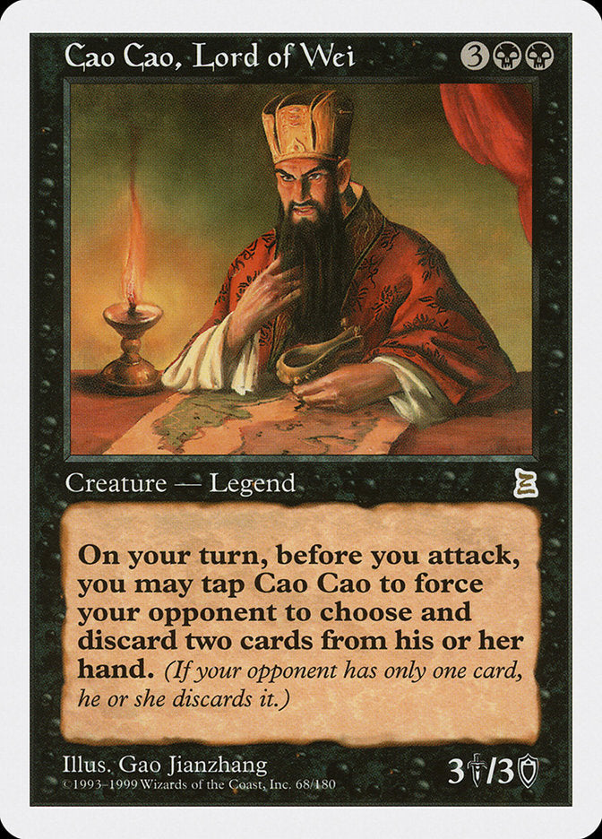 Cao Cao, Lord of Wei [Portal Three Kingdoms] MTG Single Magic: The Gathering    | Red Claw Gaming