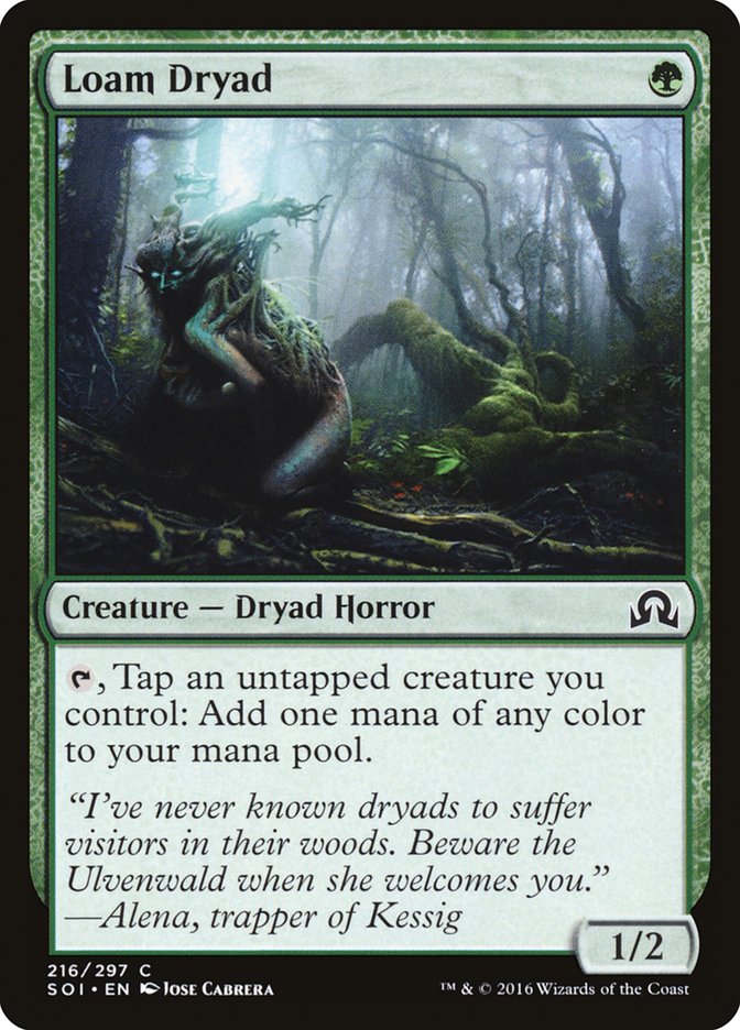 Loam Dryad [Shadows over Innistrad] MTG Single Magic: The Gathering    | Red Claw Gaming