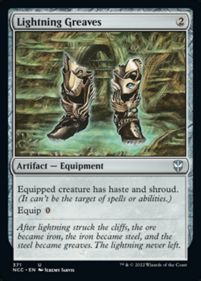 Lightning Greaves [Streets of New Capenna Commander] MTG Single Magic: The Gathering    | Red Claw Gaming