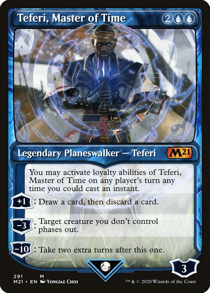 Teferi, Master of Time (Showcase) (291) [Core Set 2021] MTG Single Magic: The Gathering    | Red Claw Gaming