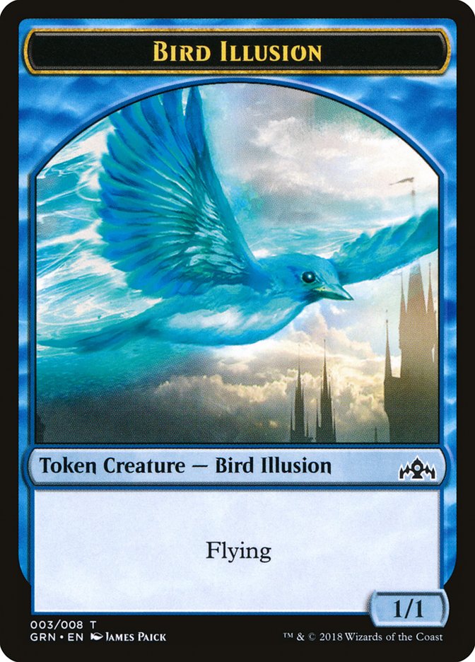 Bird Illusion Token [Guilds of Ravnica Tokens] MTG Single Magic: The Gathering    | Red Claw Gaming