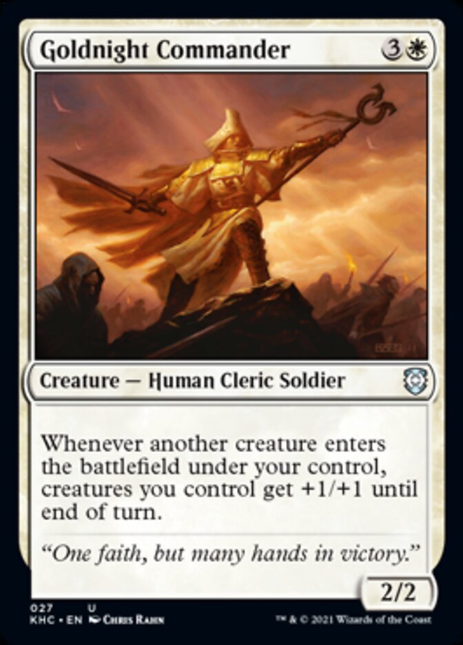 Goldnight Commander [Kaldheim Commander] MTG Single Magic: The Gathering    | Red Claw Gaming